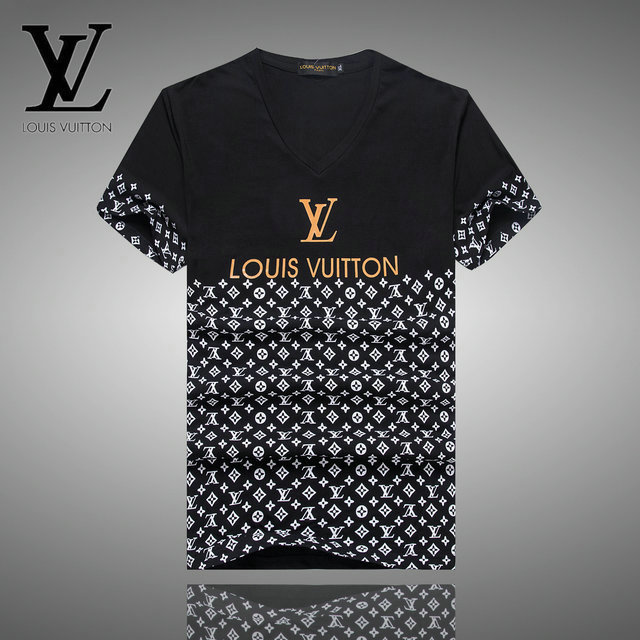 louis vuitton black monogram t shirt